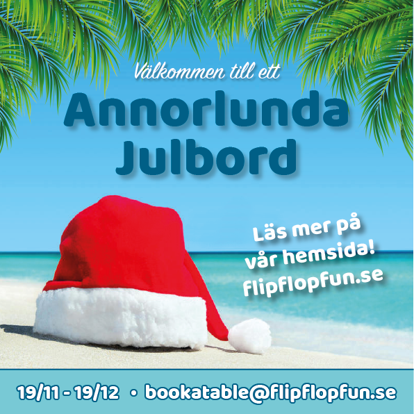 Ett annorlunda Julbord Flip Flop Beach Bar & Rooms